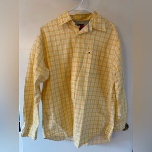 Mens M Tommy Hilfiger button up plaid